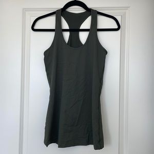 LULULEMON DARK GREEN TANK TOP SIZE 8